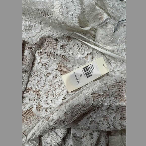 V.Chapman The Whitby Gown in White Chantilly Lace (Size 6) - Picture 4 of 12